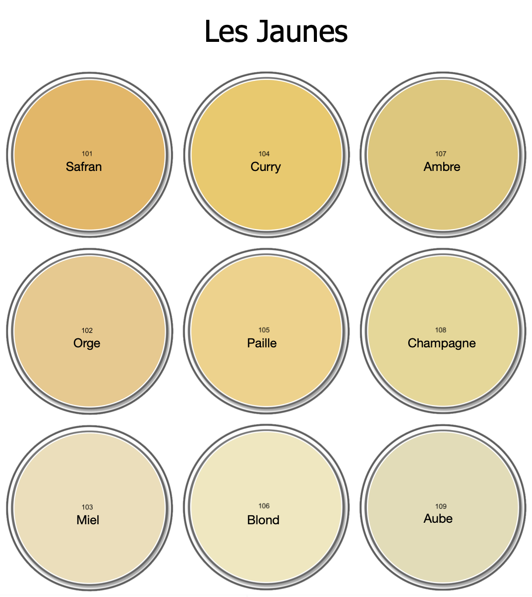 Finition Velours Teintée Jaune