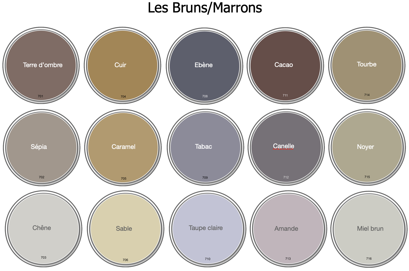 Finition Velours Teintée Brune/Marron