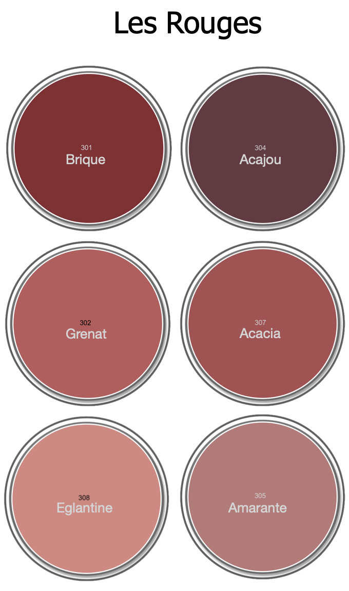 Finition Velours Teintée Rouge